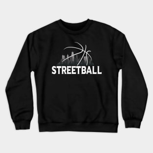 Streetball Skyline - for streetbasket player Crewneck Sweatshirt